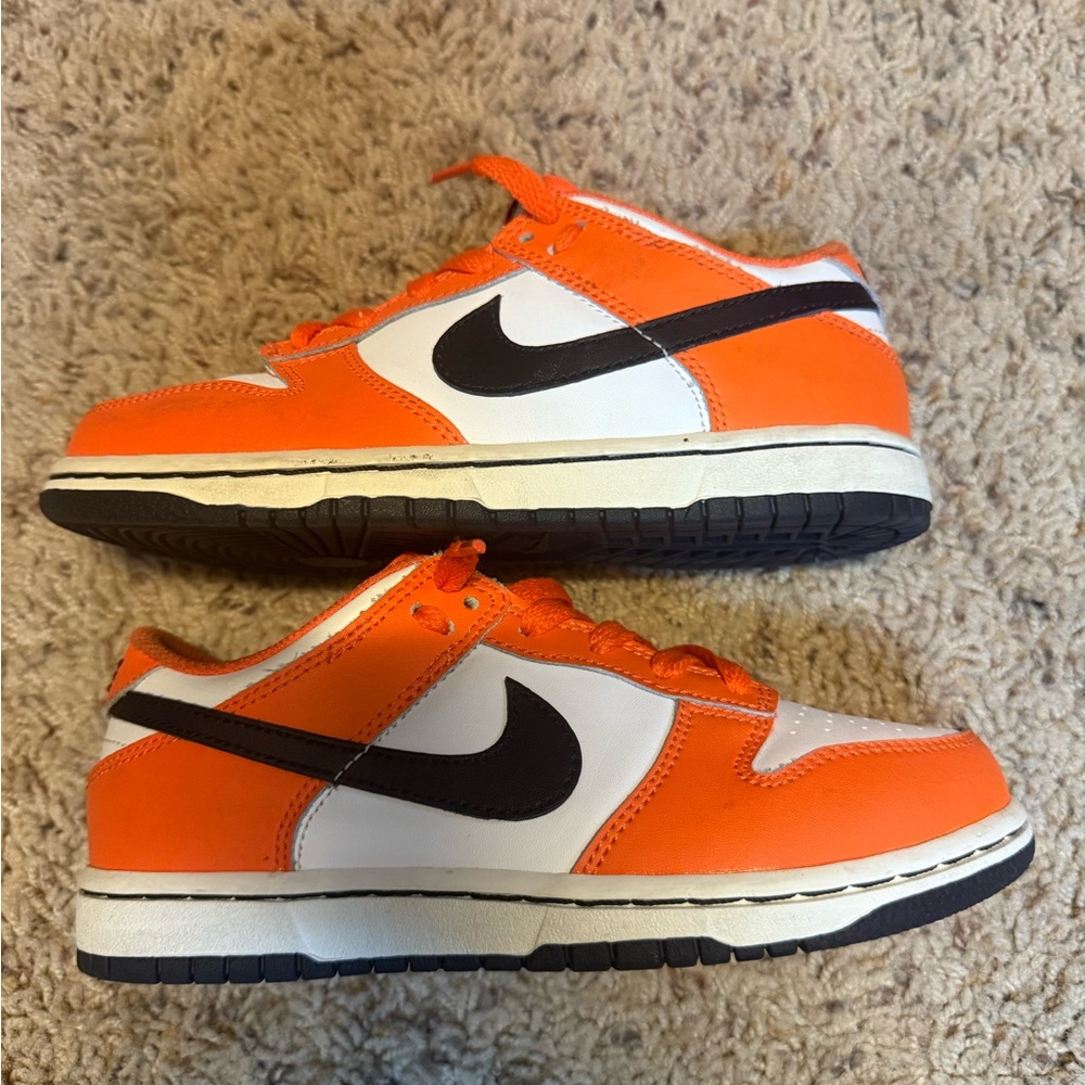 Nike Orange and White Sneakers Vibrant Design